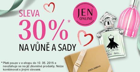 30% sleva na vůně a sady