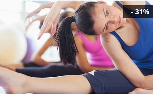 Skupinová lekce pilates nebo kruhový trénink