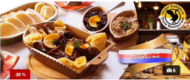 3chodové menu pro dva z kachních specialit(Ostrov)