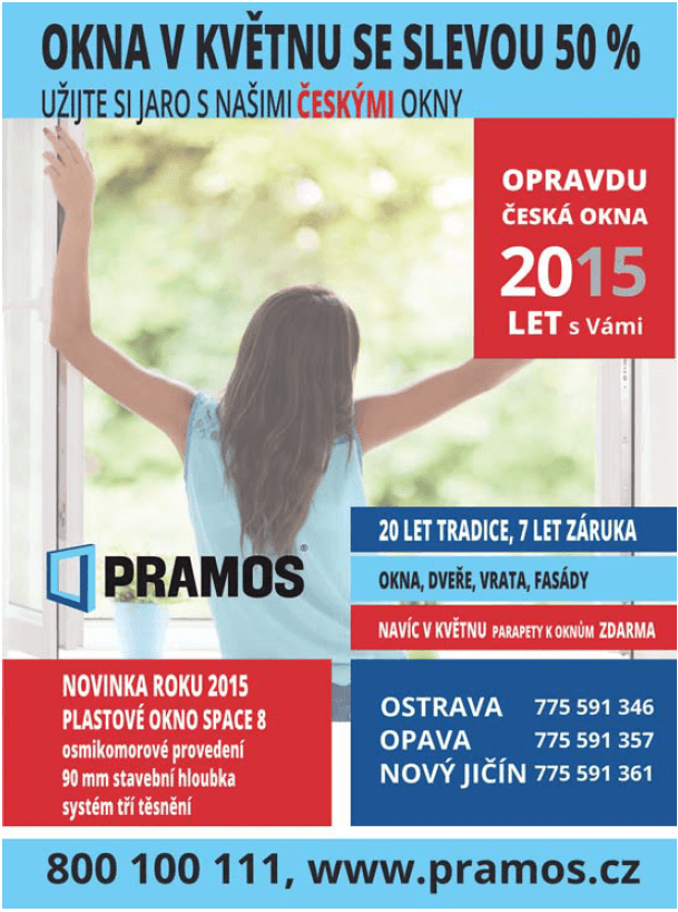 Pramos - sleva 50 % na okna v květnu