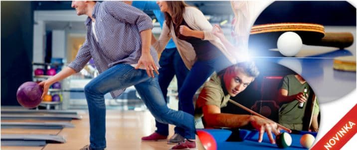 Hodina BOWLINGU s možností další jiné hry 