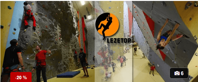 Vstup do lezeckého centra Lezetop(Písek)