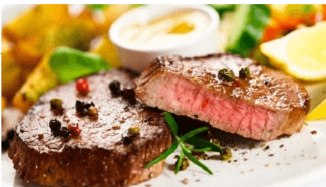 300 g VEPŘOVÝ STEAK na lávovém grilu