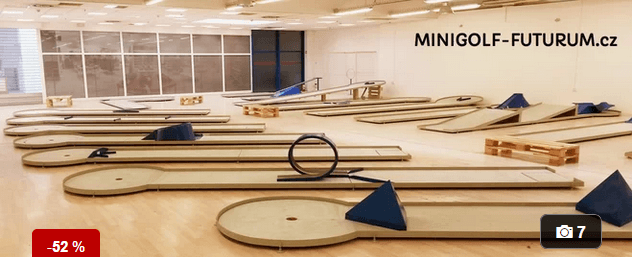 Minigolf pro 2 osoby na 1 hod. v OC Futurum