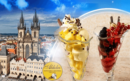 Lahodný zmrzlinový pohár v cukrárně Al Dolce