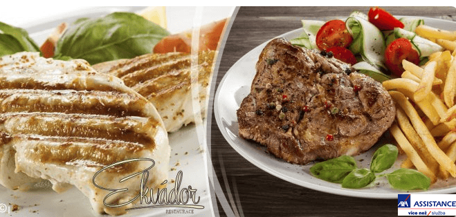 Delikátní steakové prkno v restauraci Ekvádor