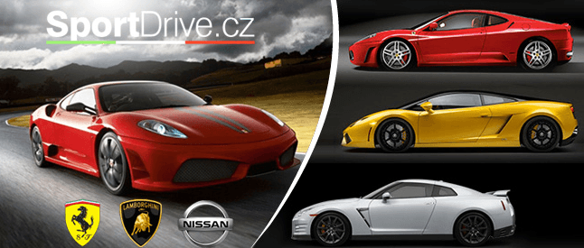 JÍZDA v NISSANU GT-R, FERRARI F430, LAMBORGHINI