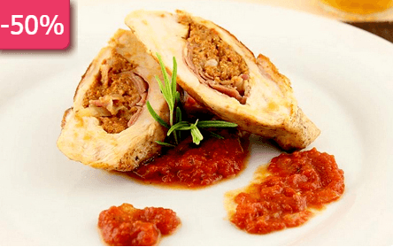 50% sleva na VEŠKERÁ JÍDLA v restauraci na Praze 1