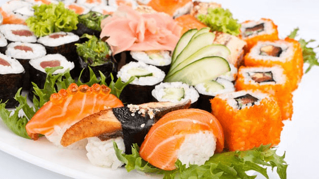 Lahodné sushi menu 