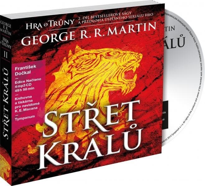 Audiokniha Hra o Trůny - Střet králů - sleva 130