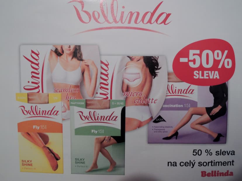 50% sleva na celý sortiment Bellinda
