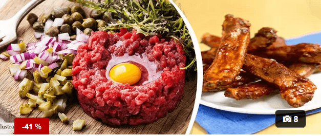 Festivalových 850g vepřových pikantních žebírek