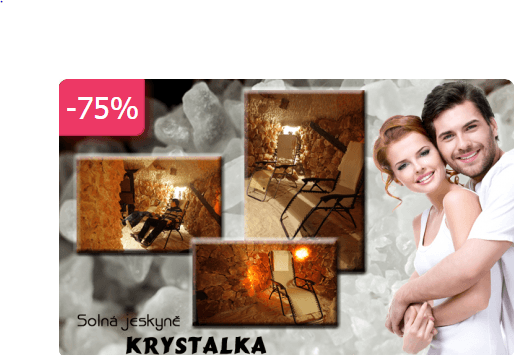 75% sleva na 45min. VSTUP do SOLNÉ JESKYNĚ 