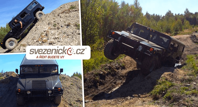 30min jízda v Hummeru H1 a řidičem jste vy 