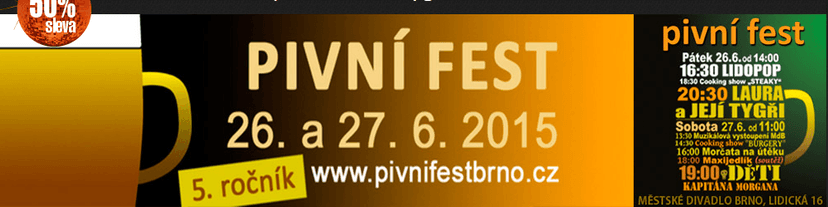 DVĚ vstupenky na brněnský Pivní Fest