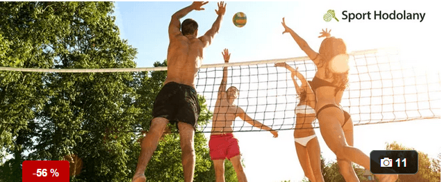 Promájem kurtů a hřiště na beach volejbal