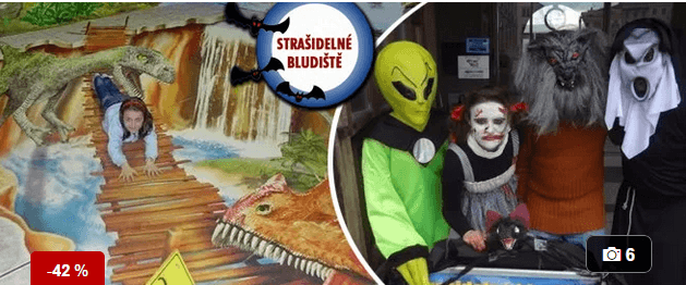 2 vstupenky do strašidelného bludiště(Jihlava)