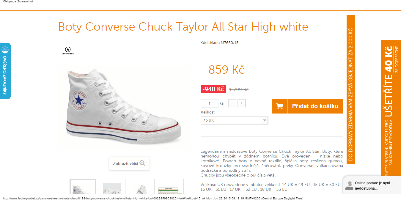 Boty Converse Chuck Taylor All Star - sleva 500