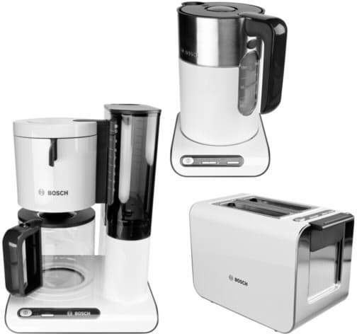 Set Grundig -kávovar, toastovač, rychlovarná konev