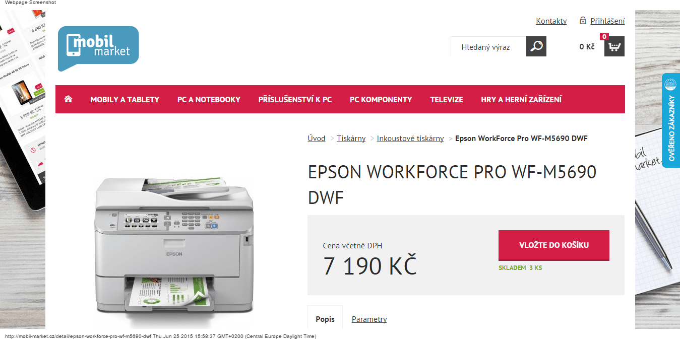 Epson WorkForce Pro tiskárna - sleva 5000