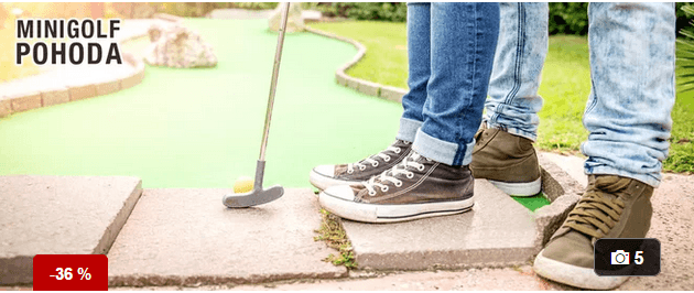 Minigolf u zámku Kozel pro 2–4 osoby(Šťáhlavy)