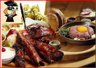 1 kg vepřových PEČENÝCH ŽEBÍREK+150 g TATARÁKU
