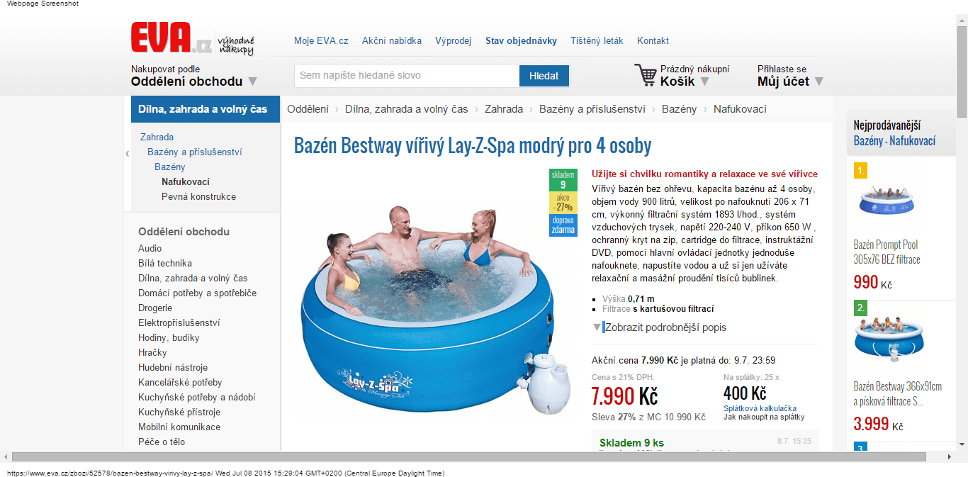 Whirlpool Bestway pro 4 dospělé - sleva 2000 korun