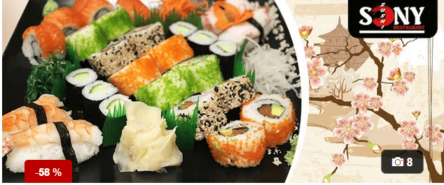 Sety plné lahodných japonských sushi specialit