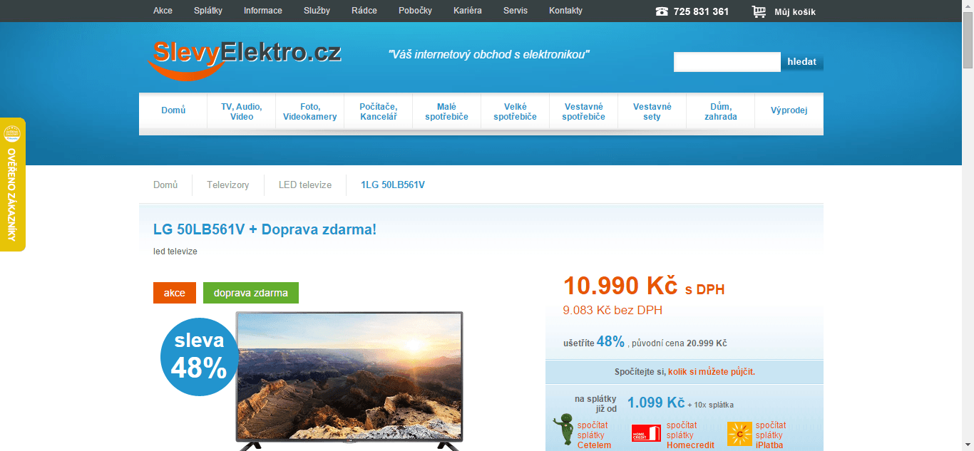 Full HD, LED TV, 127 cm, LG - sleva 2000