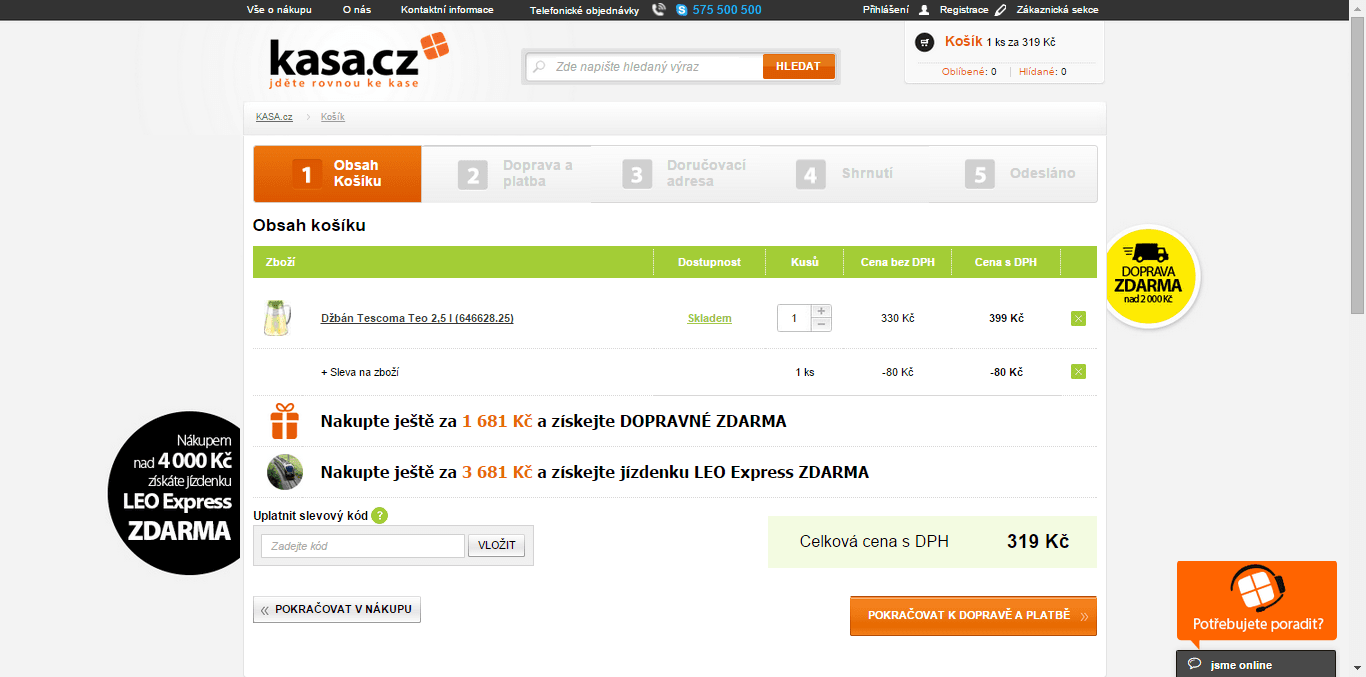 20% sleva na cokoli od Tescoma