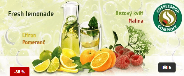 Dvě osvěžující fresh lemonade různých příchutí