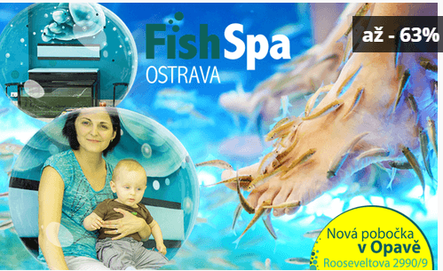 Relaxace a léčivá koupel s rybkami Garra Rufa