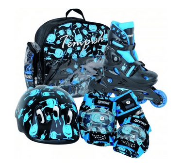 Inline brusle, helma, chrániče, batoh - sleva 350