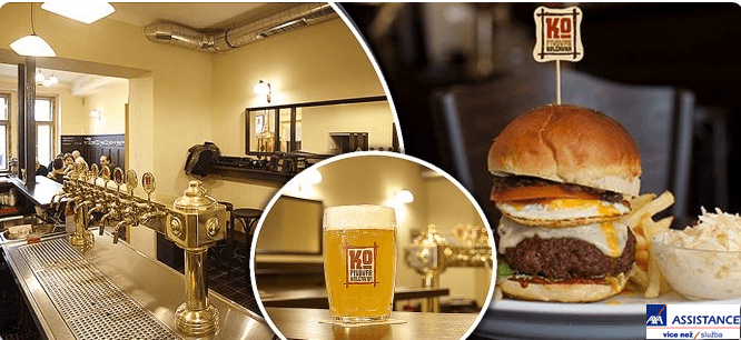 prohlídka pivovaru, ochutnávka piv a 2x burger