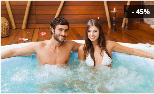 Luxusní relax ve vířivce + klasická masáž pro dva