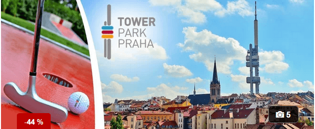 Minigolf pod Žižkovskou věží