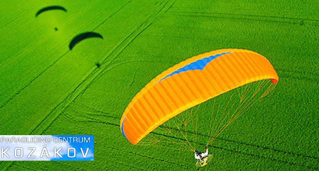 Tandemový let na paraglidingovém křídle- Kozákov
