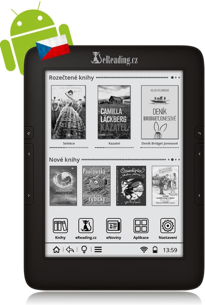 Čtečka eReading.cz 4 Touch Light - sleva 1000