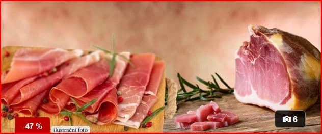 500 g výběrové parmské šunky a doprava zdarma