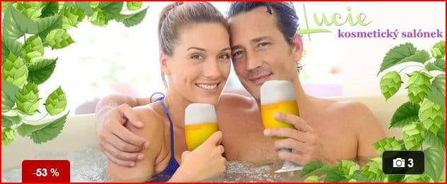 Párová relaxace v příjemné pivní lázni(Havířov)
