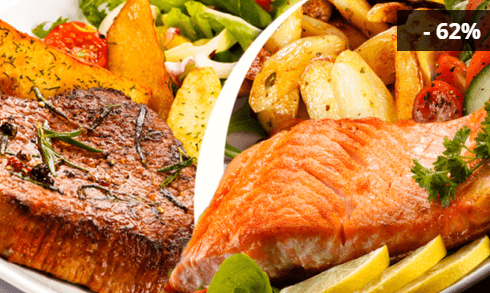 Steak z norského lososa nebo grilovaná panenka 
