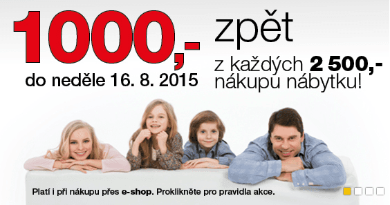 Sconto - 1000 Kč zpět a další slevy
