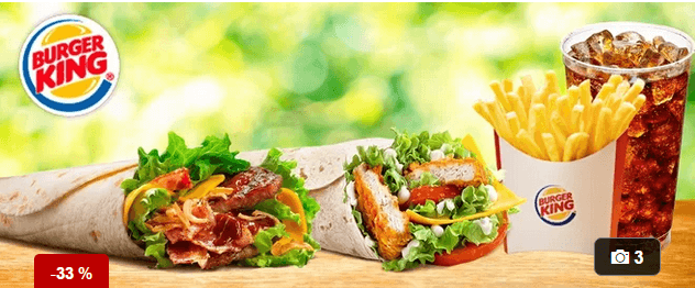 Wrap menu s hranolky a bezedný nápoj