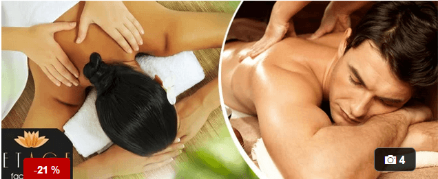 60 minut fyzioterapeutické masáže zad