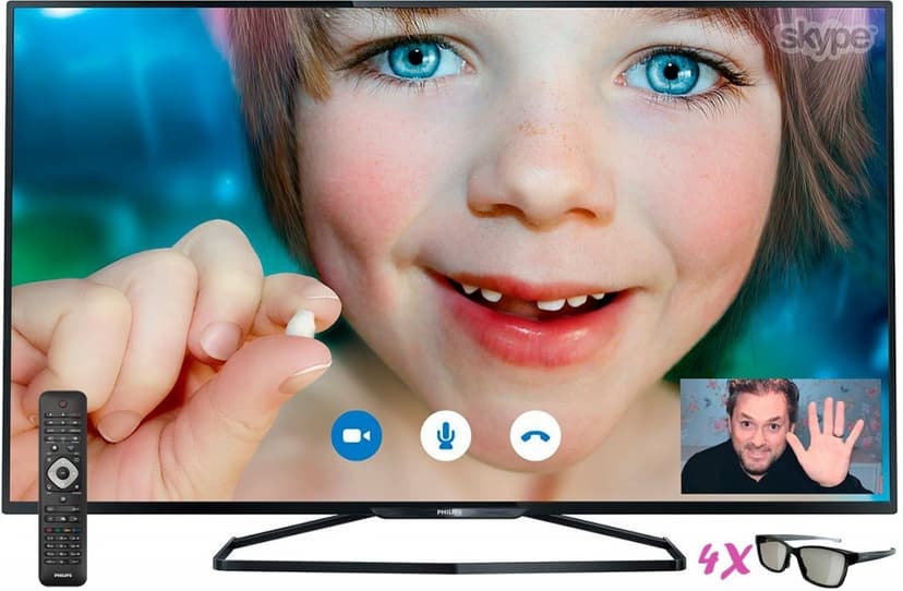 Full HD, Smart, 3D, 140 cm, Philips - sleva 2000