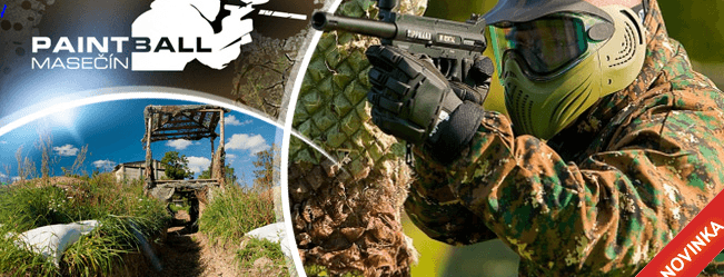 4 hod. PAINTBALLU na 5 outdoorových hřištích 
