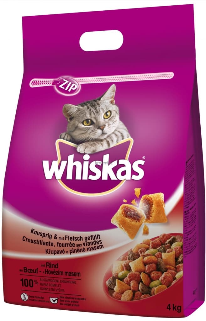 14kg Whiskas hovězí - nejlevněji