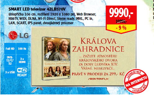 Full HD, LED, Smart, 106 cm, LG - nejlevněji
