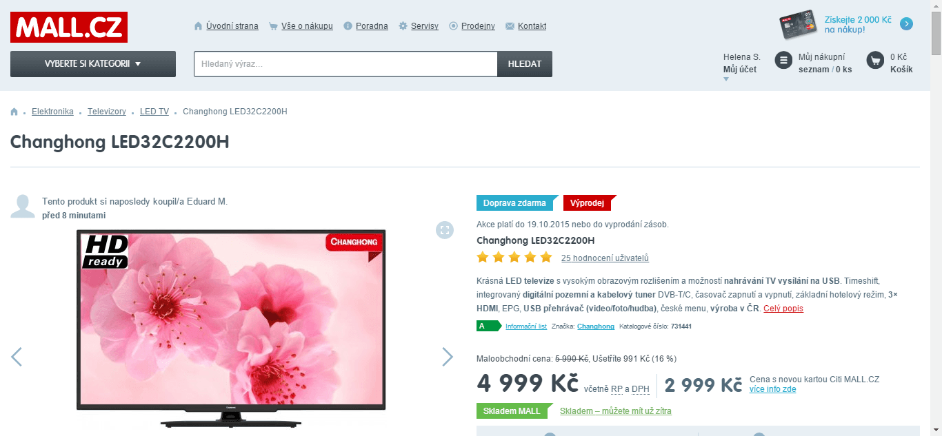 HD, LED, 81 cm, Changhong 