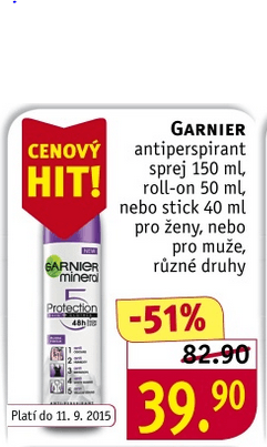 Antiperspirant Garnier - 51%